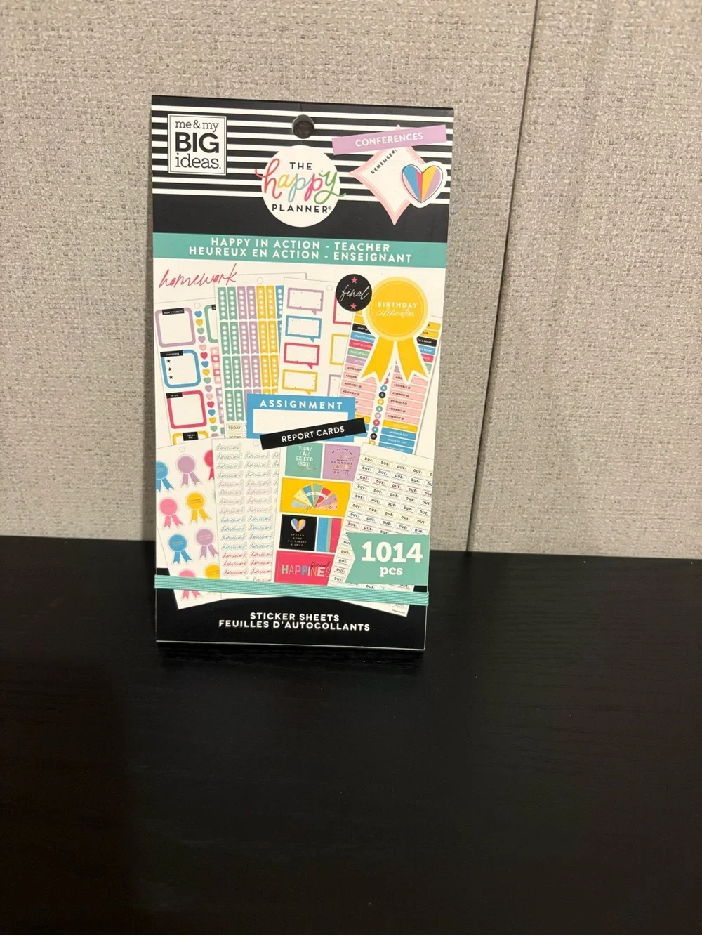 The Happy Planner Teacher Sticker Set - Teal, Pink, Yellow, Blue, Purple